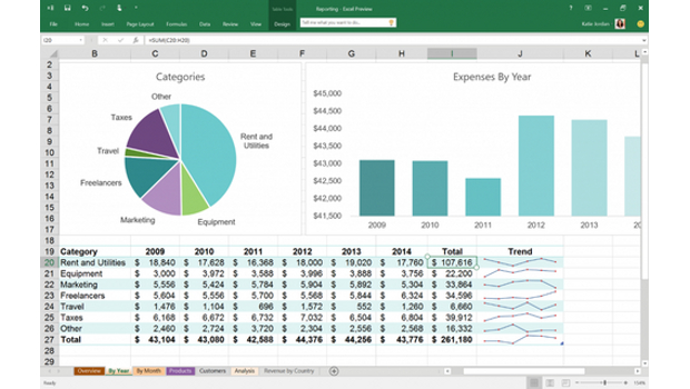 table pivot histogram gets for real time Excel Windows collaboration