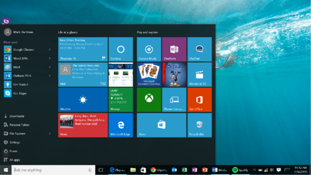 Windows 10 Start