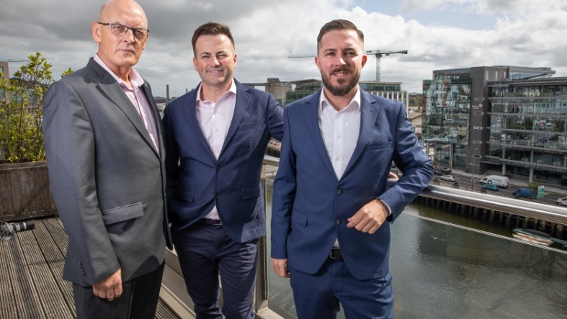 Des Corbett, Nova Telecom; Ronan Whelan, SIRO; and Dave McDonald, Nova Telecom