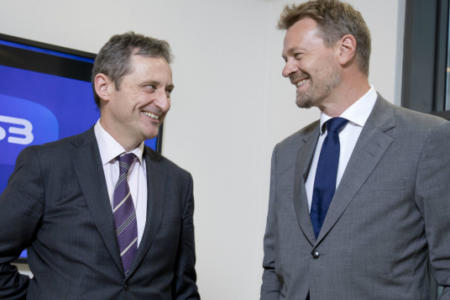 Jim Dollard ESB Generation and Trading Executive Director with Jens O. Økland, Equinor