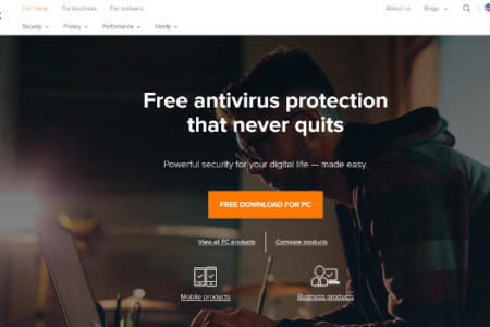 Avast website