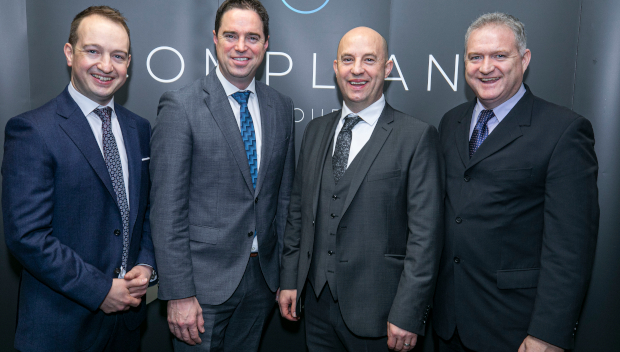 Oisin Curran, Odyssey VC, Martin Heydon TD, Fionnan Friel, and Tom McKittrick, Odyssey VC