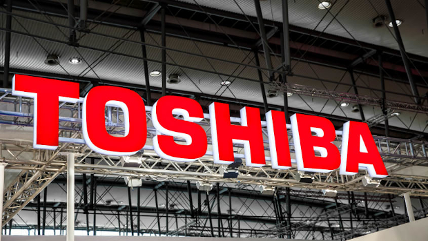 Toshiba sign