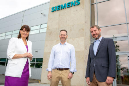 Anne-Marie Tierney le Roux, IDA Ireland; John Bolger, Siemens; and Robert Byrne, IDA Ireland