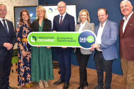 Paul Healy, Liz Thomas, Grainne O’Keeffe, Minister for Enterprise Trade & Employment Simon Coveney, Sinead O'Riordan, Conor Carmody