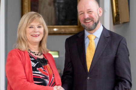 Prof Ita Richardson, Lero with Prof Philip Nolan, Taighde Éireann CEO-Designate