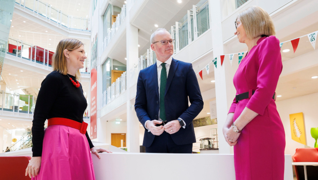 Amanda Nelson, Vodafone Ireland; Minister for Enterprise, Trade & Employment Simon Coveney; and Sinéad Bryan, Vodafone Business in Ireland