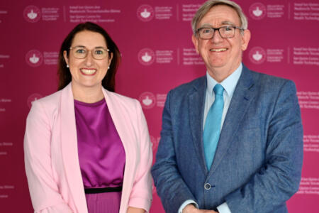 Minister of State for Business, Employment & Retail Emer Higgins and University of Galway President Professor Ciarán Ó hÓgartaigh