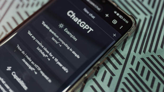 ChatGPT on a mobile phone