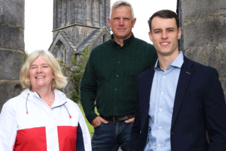 Pictured: Marie Mannion and Barry Doyle, Galway County Council and Jack Ffrench, Esri Ireland