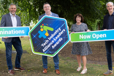 Sean Ryan and Gerry Murphy, TIA; Niamh O’Sullivan, Kerry County Council; and Ogie Sheehy, TIA