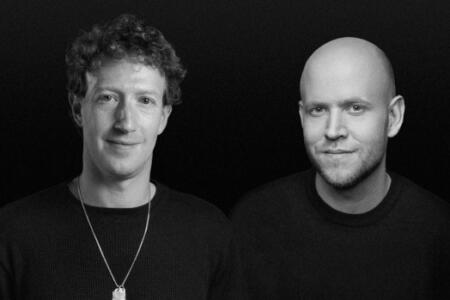 Mark Zuckerberg, Meta; Daniel Ek, Spotify