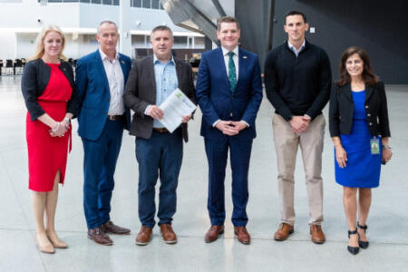 Pictured: Equal1 and Irish delegation with Sam Stanwyck and Shilpa Kolhatkar, Nvidia