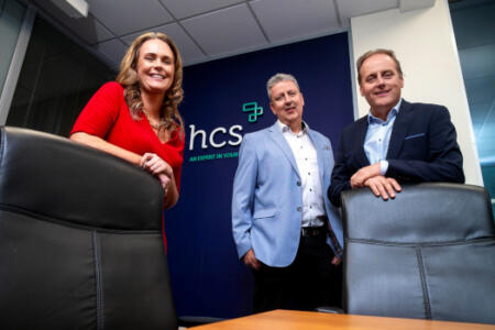 Pamela Farrell and Brian Larkin, Centric360, and Neil Phelan, HCS