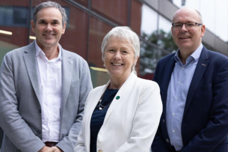 Pictured (l-r): Brian Murphy, Customs Window Technologies; Anne Lanigan, Enterprise Ireland; and Johnny Dunne, Customs Window Technologies